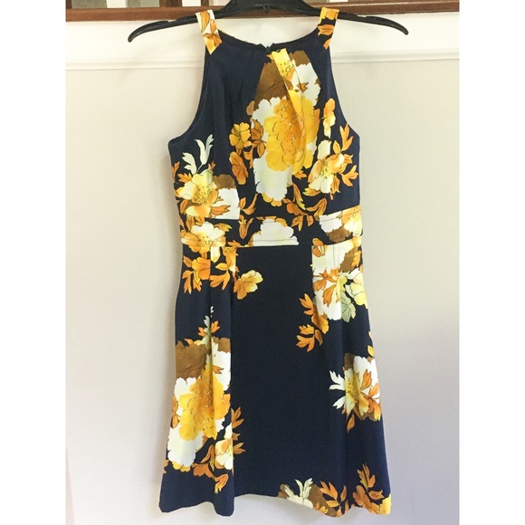Floral Navy Dress - Picture 1 of 3